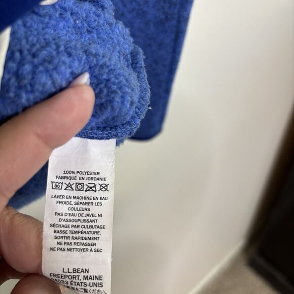 L.L.Bean Women’s Sweater Fleece Full-Zip Jacket Blue Small Cozy Outdoor - Picture 7 of 11